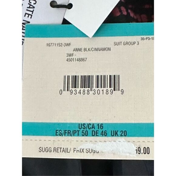 Anne Klein Women’s Mandarine Collar Jacket Black/Cinnamon Size 16 - Picture 6 of 12